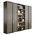 Sleek Lit Cupboard with Shelves 3D model small image 1