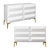 Sierra White Lacquered Chest of Drawers 3D model small image 1