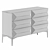 Sierra White Lacquered Chest of Drawers 3D model small image 6