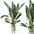 Standing Legs Concrete Pot Set - Indoor Plants 3D model small image 1