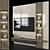 Sleek TV Wall Set - 65 inch 3D model small image 2