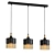 Elegant 3-Light Linear Pendant 3D model small image 1