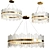 Elegant Crystal Chandelier - Luxurious Modern Lighting 3D model small image 4