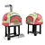 Mosaic Wood-Fired Pizza Oven 3D model small image 9