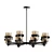 Midnight LA Matte Black Chandelier 3D model small image 1