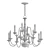 Bold Elegance: Williamsburg Black Chandelier 3D model small image 2