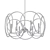 Golden Glow 6-Light Chandelier 3D model small image 2