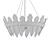 Stylish Hartford 29" Pendant Light 3D model small image 2