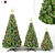 3D Christmas Tree Set 3D model small image 1