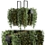 Metal Box Hanging Plant Set 3D model small image 1