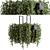 Metal Box Hanging Plant Set 3D model small image 2