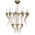 Honey Glow Murano Chandelier 3D model small image 1