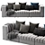 ARFLEX 9000 3-Seater Sofa 3D model small image 2