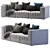 ARFLEX 9000 3-Seater Sofa 3D model small image 3