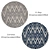 Versatile Round Rugs Set - 6 Pieces 3D model small image 3