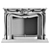 Classic Basalt Fireplace De Orsay 3D model small image 5