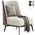 Elegance meets comfort: DEBBIE armchair 3D model small image 1