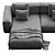 Vitra Place Sofa - Stylish Modern Comfort 3D model small image 3