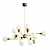 Radiant Italian Starburst Chandelier 3D model small image 1