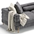 Elegant York Sofa Set: Luxurious Simplicity 3D model small image 3