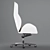 Luxter Vaghi Executive Armchair: Elevated Office Elegance 3D model small image 4