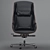 Luxter Vaghi Executive Armchair: Elevated Office Elegance 3D model small image 5