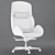 Luxter Vaghi Executive Armchair: Elevated Office Elegance 3D model small image 7