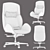 Luxter Vaghi Executive Armchair: Elevated Office Elegance 3D model small image 10