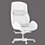 Luxter Vaghi Executive Armchair: Elevated Office Elegance 3D model small image 13