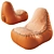 Portable Inflatable Sun Lounger 3D model small image 1