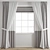 Polygonal Model Curtain Set 3D model small image 1