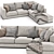 Arflex Rendez Vous Modern Sofa 3D model small image 1