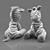 Zebra Plush Toy 3D model small image 2