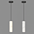 Sleek Marble Pendant Lights 3D model small image 4