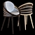 Sleek Ndebele Chair: Modern Design 3D model small image 1