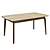 Enzo-2 Solid Wood Dining Table 3D model small image 1