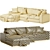 Modern Comfort: Noah Sectional Sofa 3D model small image 3