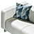 Sleek Leather Sofa: KLIPPAN by Ikea 3D model small image 7
