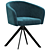 Elegant Metal Support Chair Torino 3D model small image 1