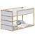 KURA Double Bed: Versatile and Stylish. 3D model small image 3