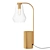Arren USB Table Lamp: Brass Beauty 3D model small image 1