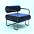 Modern Armchair: 3D Model & Render 3D model small image 1