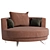 Modern Reddeboo Upholstered Chair 3D model small image 1