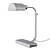 Elegant Polished Nickel Desk Lamp 3D model small image 1