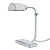 Elegant Polished Nickel Desk Lamp 3D model small image 2