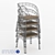 Vintage Style Metal Chair with Cushion 3D model small image 3