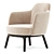 Elegant LUCYLLE Armchair: Stylish Comfort for Your Space 3D model small image 1