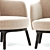 Elegant LUCYLLE Armchair: Stylish Comfort for Your Space 3D model small image 2