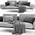 Blanche Linda 2 Seater Sofa 3D model small image 3