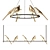 NOMI Bird Chandelier: Stylish Avian-inspired Lighting 3D model small image 6